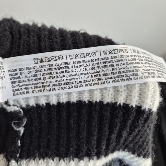 Disney Black and White Striped Turtleneck Sweater - Picture 7 of 7